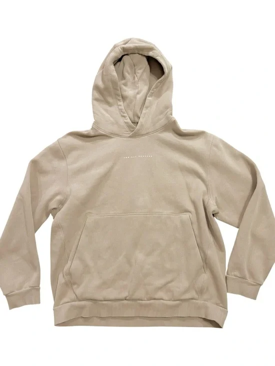 Lululemon Steady State “For All Runners” Graphic Pullover Hoodie Tan Size Medium - Picture 2 of 7